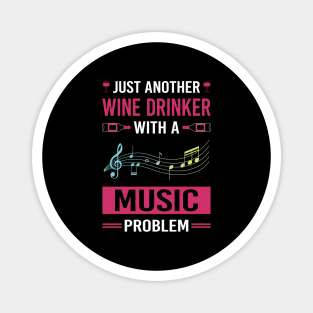 Wine Drinker Music Magnet